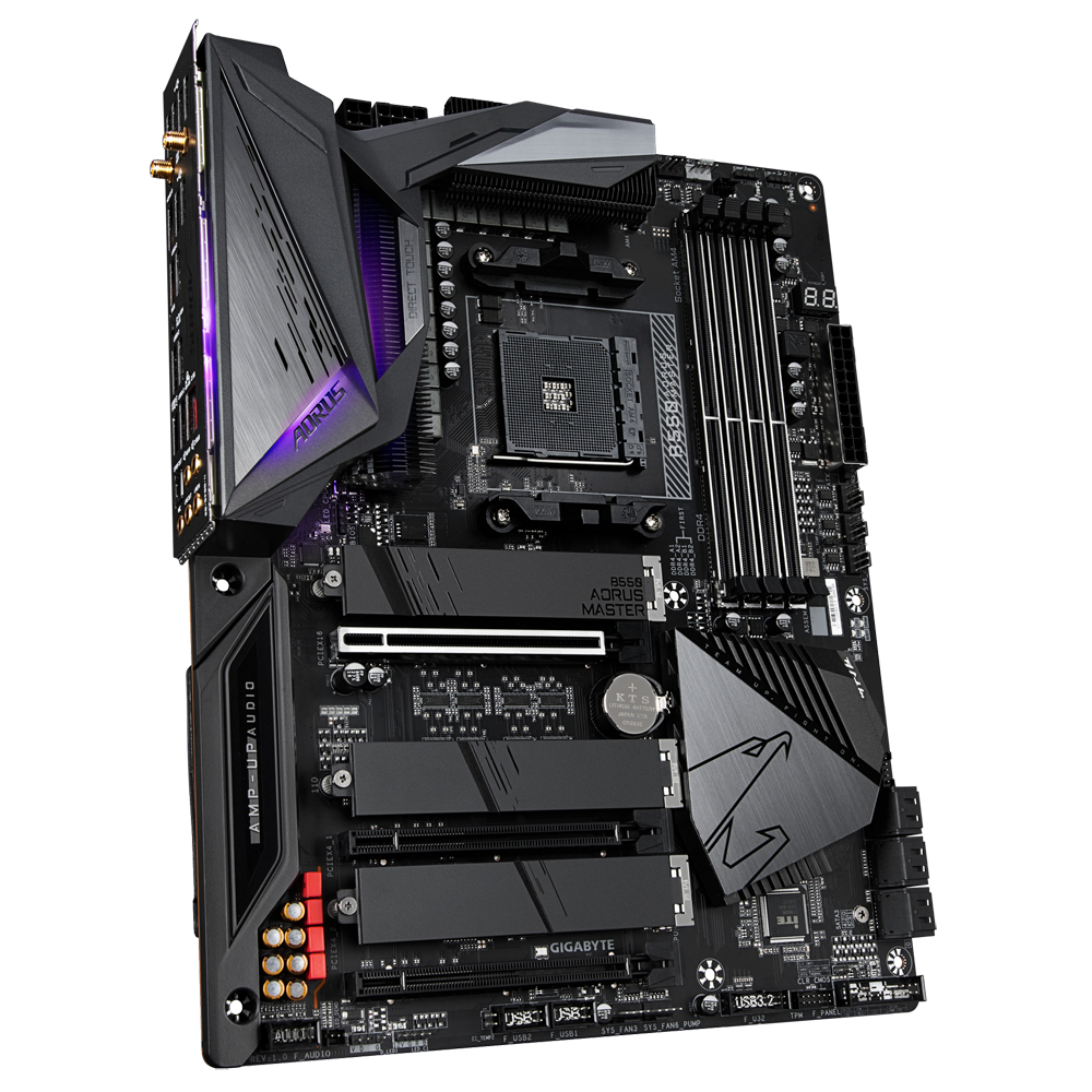 Bekijk afbeelding 3 van Gigabyte AM4 B550 AORUS MASTER - 3xM.2/HDMI/ATX